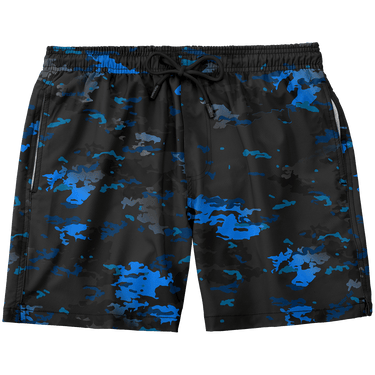 Blue Camo Swim Trunk Greater Half S Standard Length (7